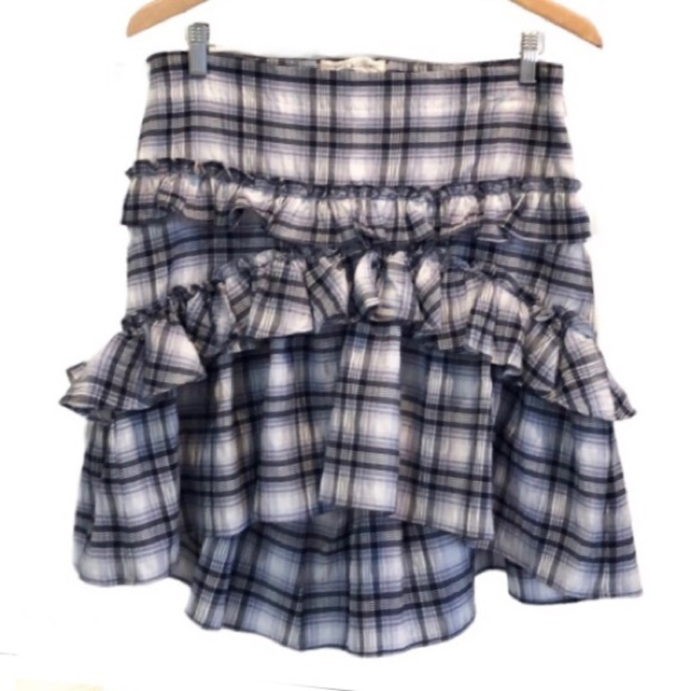 🌈 6/$60, NWT, Max Studio, Ruffled, Bge/Blu, Mini, 10